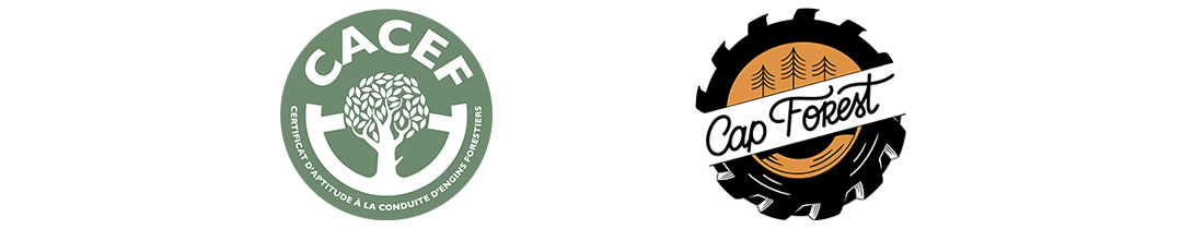 cap forest formation conduite engins forestier bema cacef logo cap forest et cacef